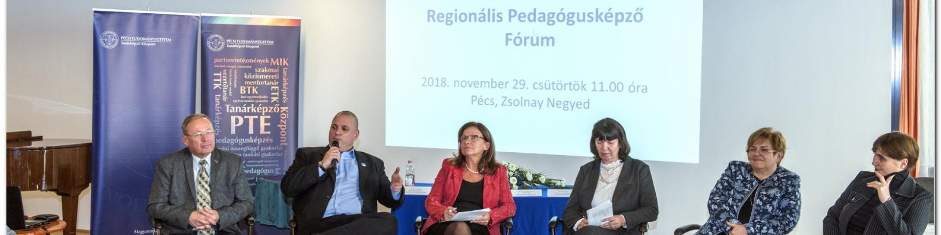 Dél-Dunántúli Regionális Pedagógusképző Fórum ülése 2018. november 29.